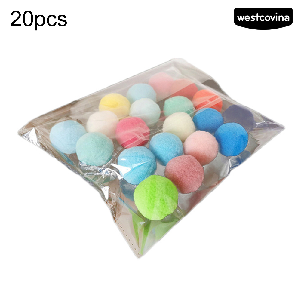 Set 10 / 20 / 30 Quả Bóng Lông Đồ Chơi Cho Mèo