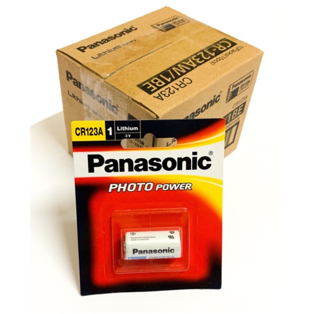 Vỉ 1 Viên CR123 ( CR123A )Panasonic Lithium 3 V - Hàng chính hãng