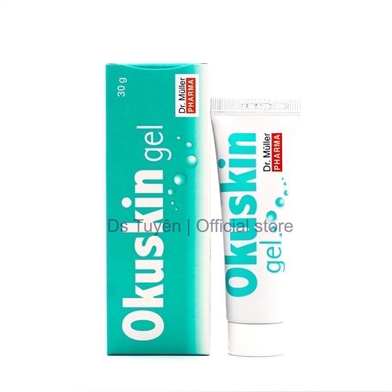 OKUSKIN 30g x 2 tuyp - Gel bôi liền vết thương, vết bỏng, mụn, rạn da, côn trùng cắn