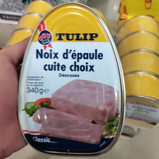 Thịt hộp Tulip 340g của Pháp date 2025