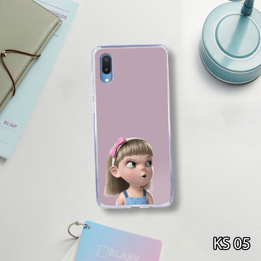 [ RẺ VÔ ĐỐI ] Ốp lưng Samsung A02 in hình cô bé ngạc nhiên và hai sừng cute,dễ thương ,đáng yêu,ngộ nghĩnh