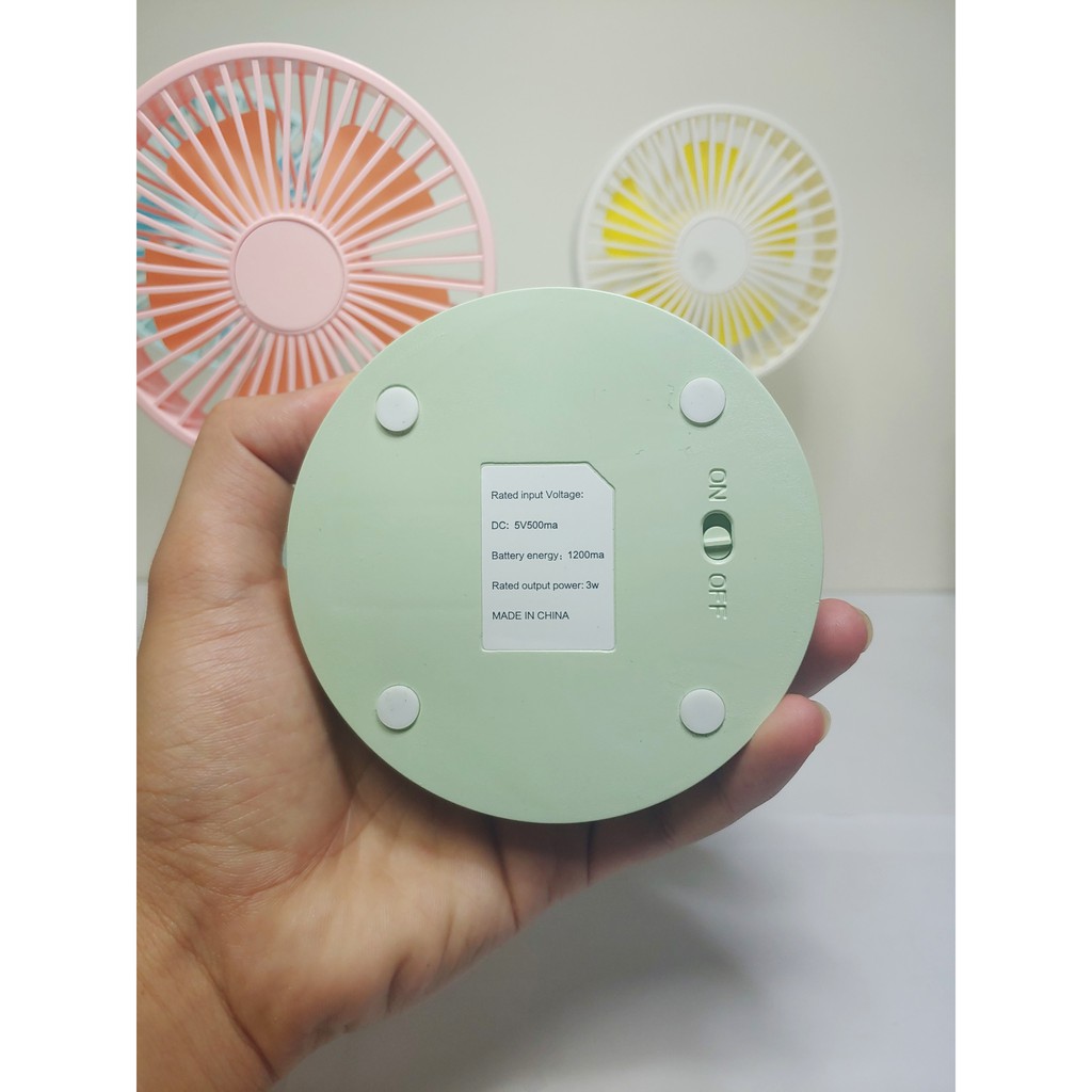 Quạt Để Bàn MINI FAN Loại 4 Cánh, Phù Hợp Để Bàn Học Và Bàn Làm Việc