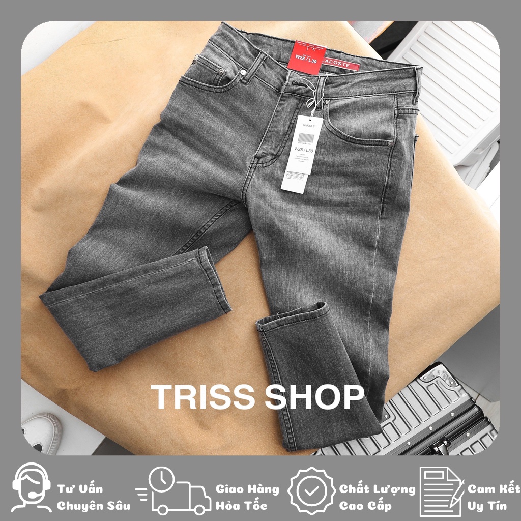 Quần Jean Nam Lacoste 2 Vải Co Dãn Cao Cấp Kiểu Dáng Slimfit