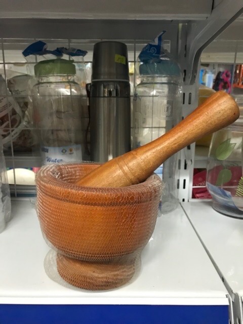 Bộ cối chày gỗ