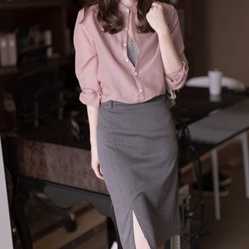 Áo Sơ Mi Dáng Rộng Phong Cách Hàn Quốc Thời Trang Xuân Hè Cho Nữ