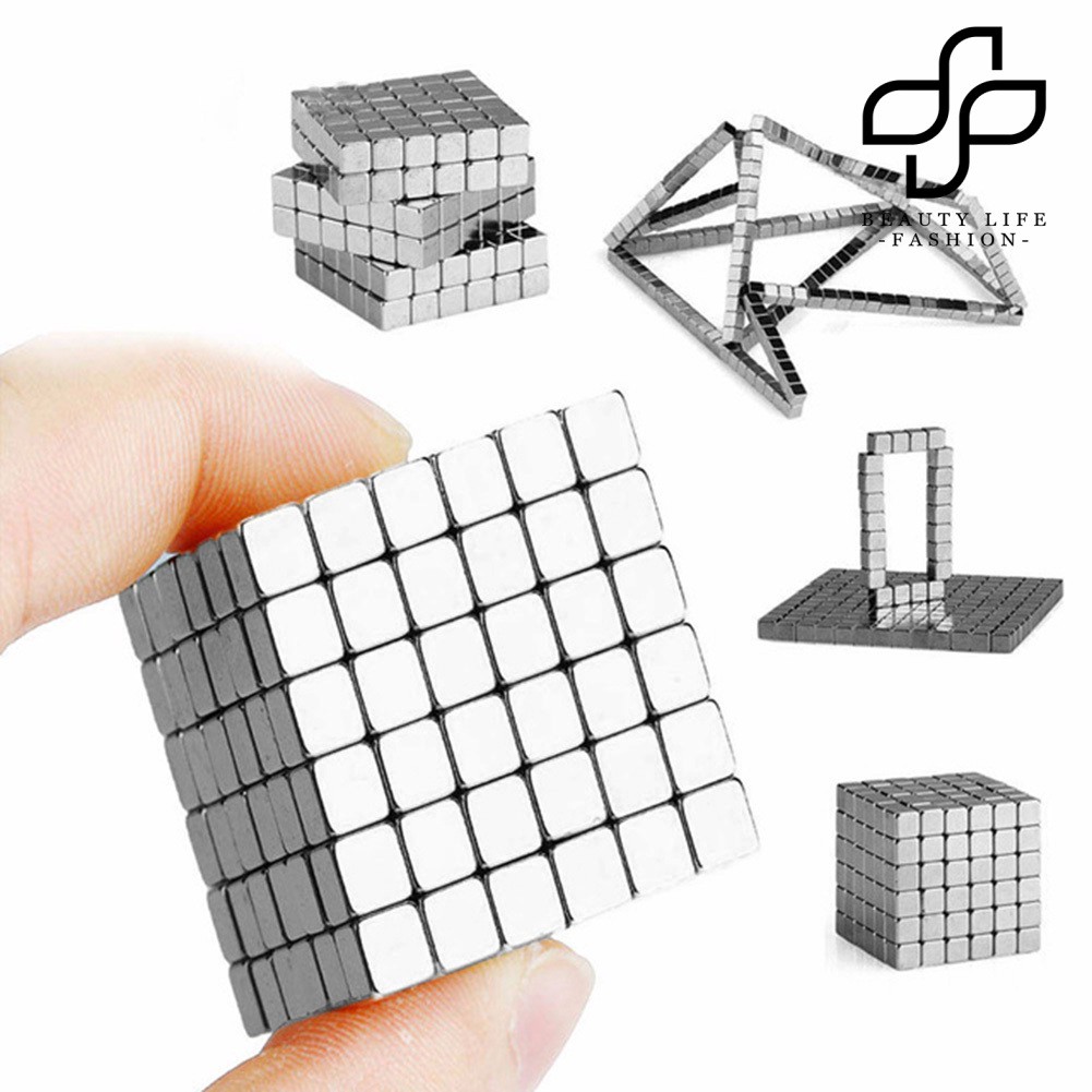 Set 125 Khối Lập Phương Bằng Nhựa Neodymium Đồ Chơi Giáo Dục