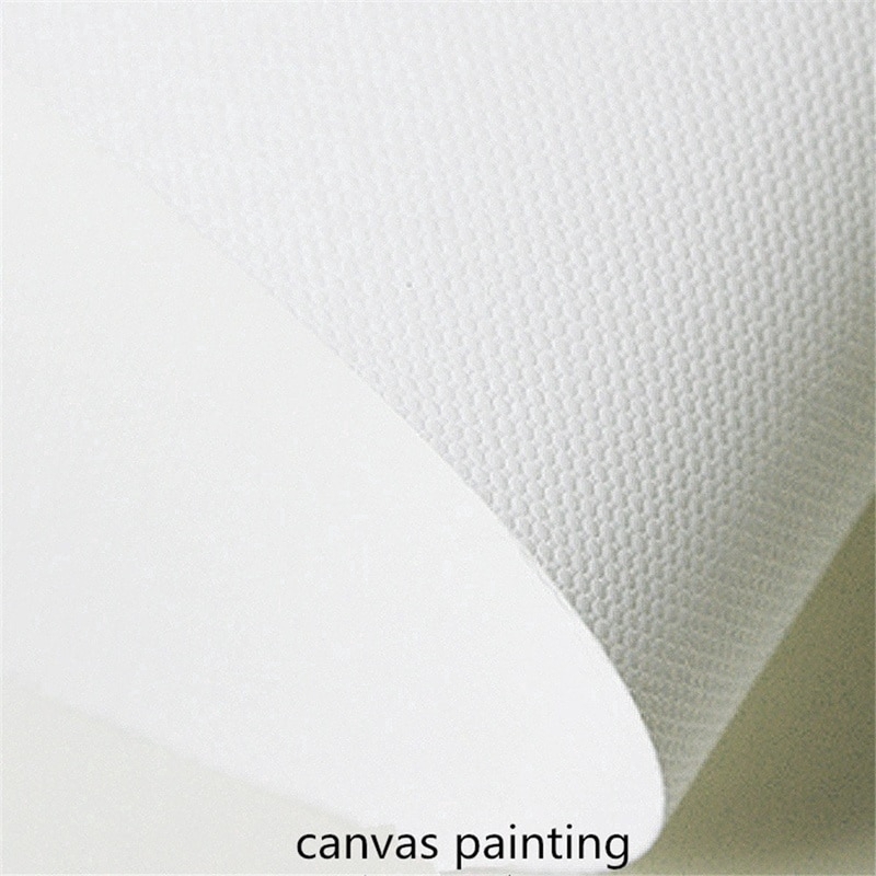 Tranh Canvas Treo Tường Trang Trí Hình Mèo Trắng Đen Đáng Yêu