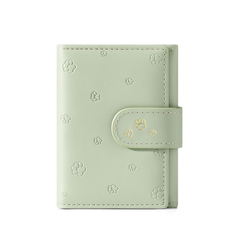 Ví ngắn PERFECT FOR YOU thiết kế 3 nếp gấp họa tiết dấu chân cún sức chứa lớn cho khóa dễ thương cho học sinh Y8844