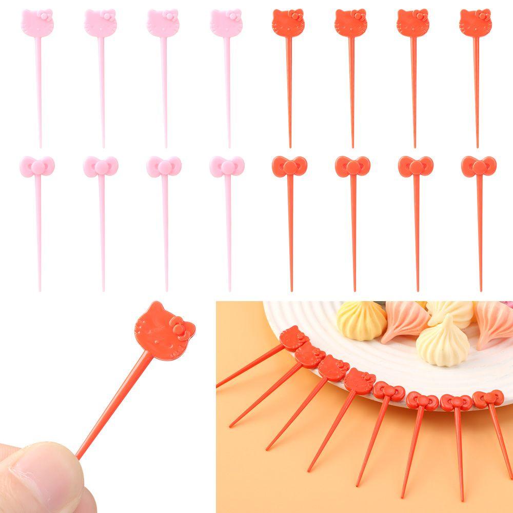 Bộ 8 Nĩa Ăn Trái Cây Hình Mèo Hoạt Hình Dành Cho Trẻ Em