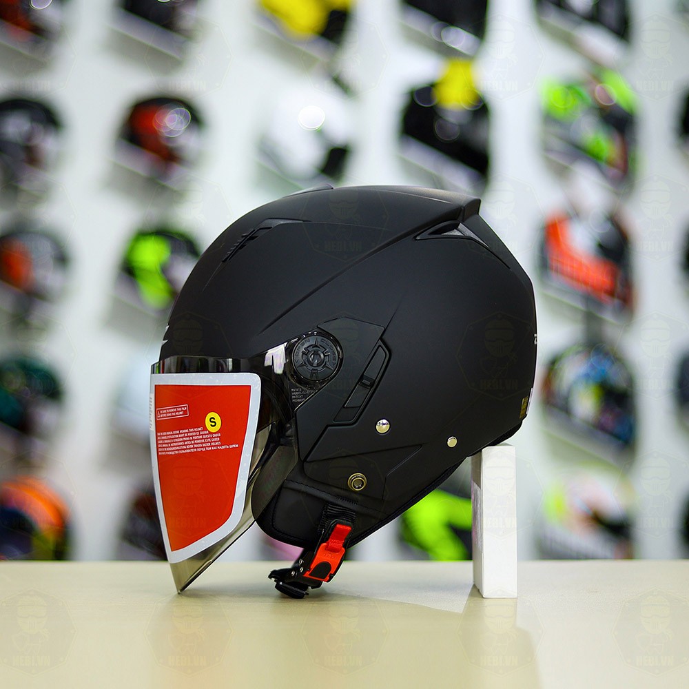 Mũ bảo hiểm 3/4 có 2 kính Zeus 205 thiết kế nhỏ, gọn, nhẹ kiểu dáng trẻ trung chính hãng - Helmets 4U