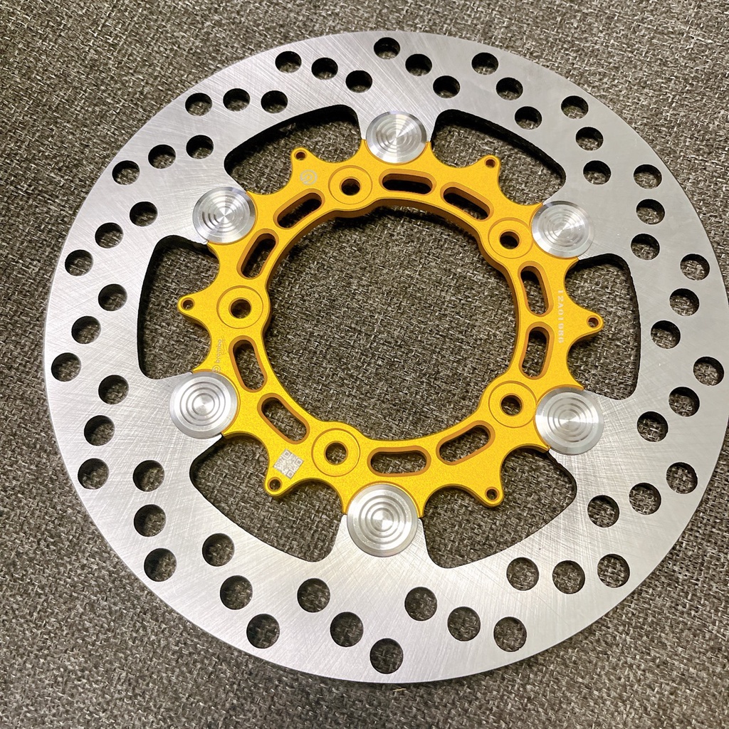 Đĩa trước 5 lỗ Vario/Click 150 size 220mm khoen inox 304 siêu sáng