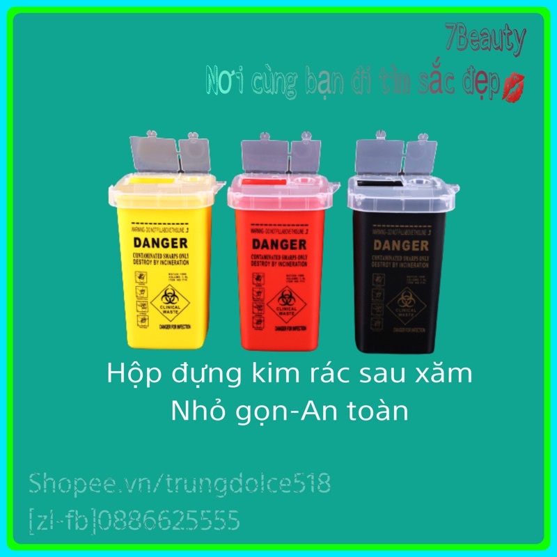 Hộp đựng Kim và đồ dùng sau khi xăm