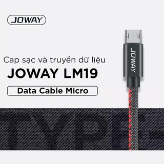 Cáp sạc nhanh microusb joway lm19