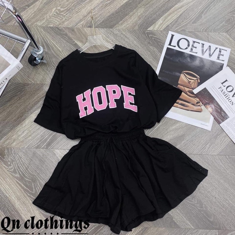 SET THUN CHỮ HOPE Hương Quỳnh Bigsize ( Ảnh thật trải sàn)