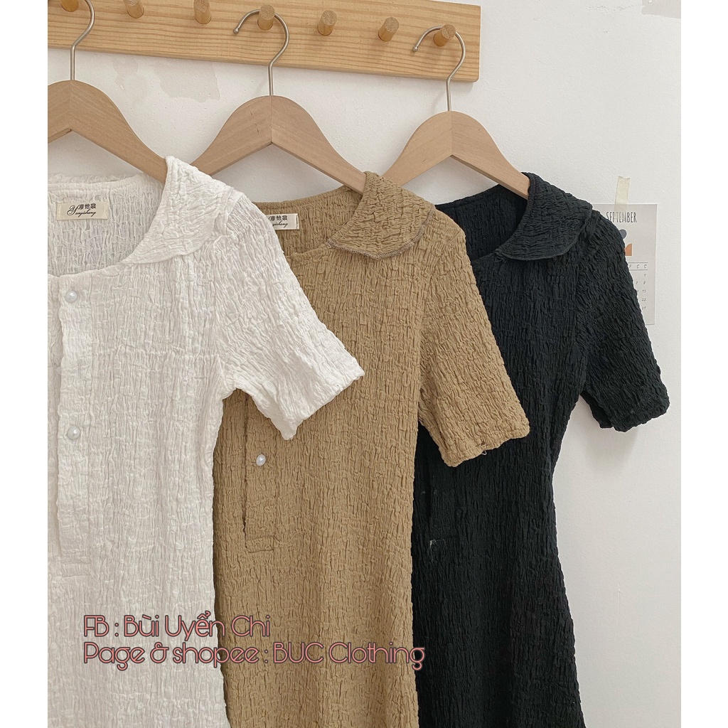 Váy body sun dáng dài khuy ngực co giãn 4 chiều ôm sát body quyến rũ | BigBuy360 - bigbuy360.vn