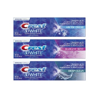 Set 2 Tuýp Kem Đánh Răng Crest 3D White 116g