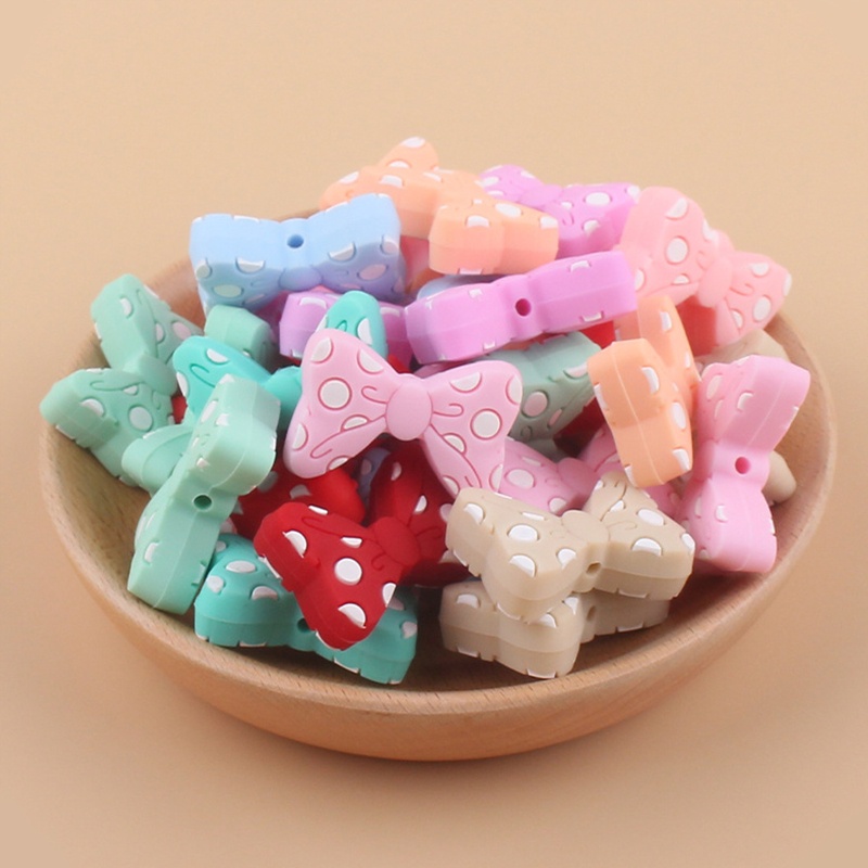 1 Đồ Chơi Hạt Silicone Không BPA Làm Đồ Gặm Nướu Cho Bé