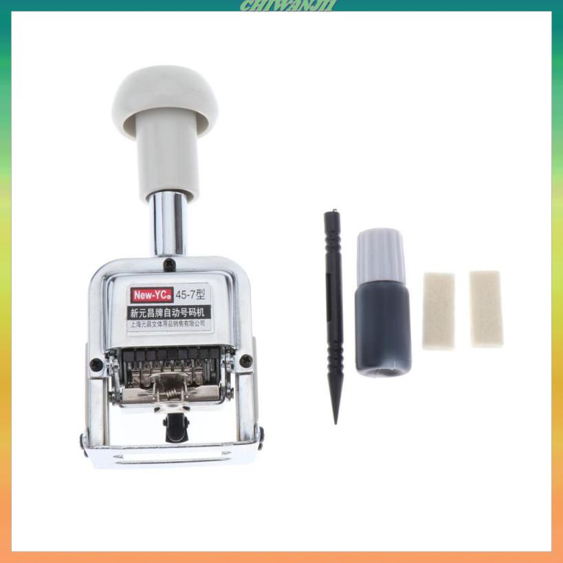 Máy đánh số tự động bằng kim loại 7 vị trí tiện dụng