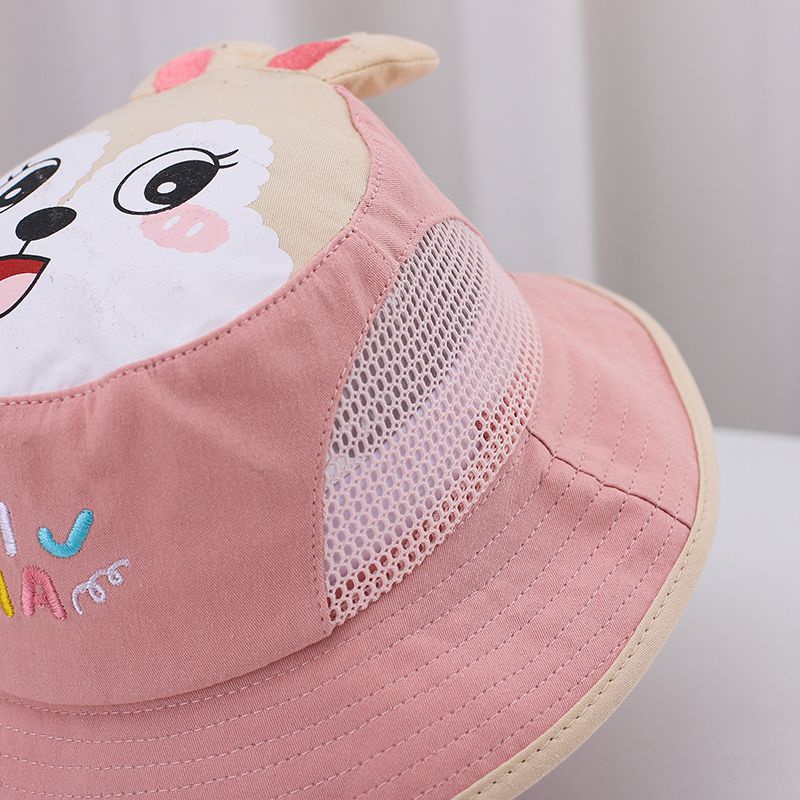 Nón Bucket Che Nắng In Họa Tiết Hoạt Hình Động Vật Ba Chiều Có Vành Che Nắng Cho Bé