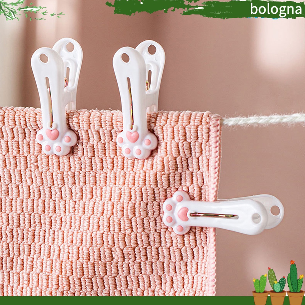 Bộ 12 Kẹp Hình Chân Mèo Co Giãn Dùng Để Treo Quần Áo/Khăn