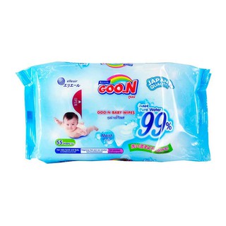 Combo 6 bịch khăn ướt Goon 55 miếng không mùi 
