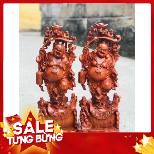 [GIA RE] Tượng phật di lặc ngũ tặc (tặng vòng bxanh)