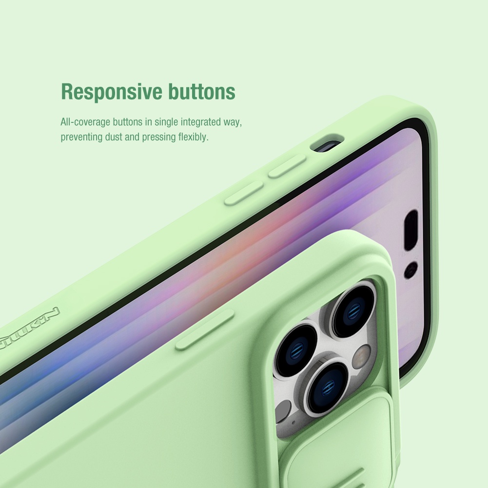 Ốp lưng iPhone 14 Pro Max NILLKIN Lỏng Silicone Trượt Bảo vệ Máy ảnh Ốp lưng cho iPhone14 Plus