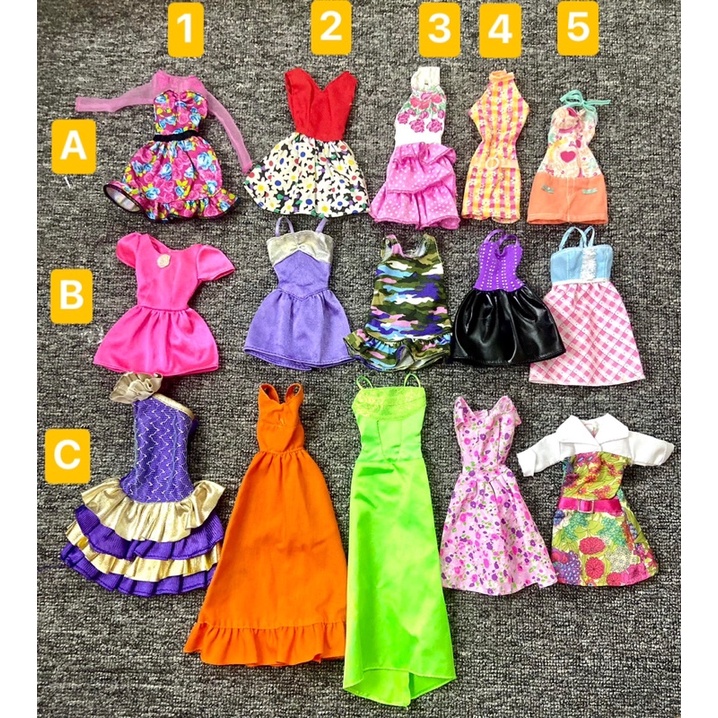 QAA8-ĐẦM CHO BÚP BÊ BARBIE