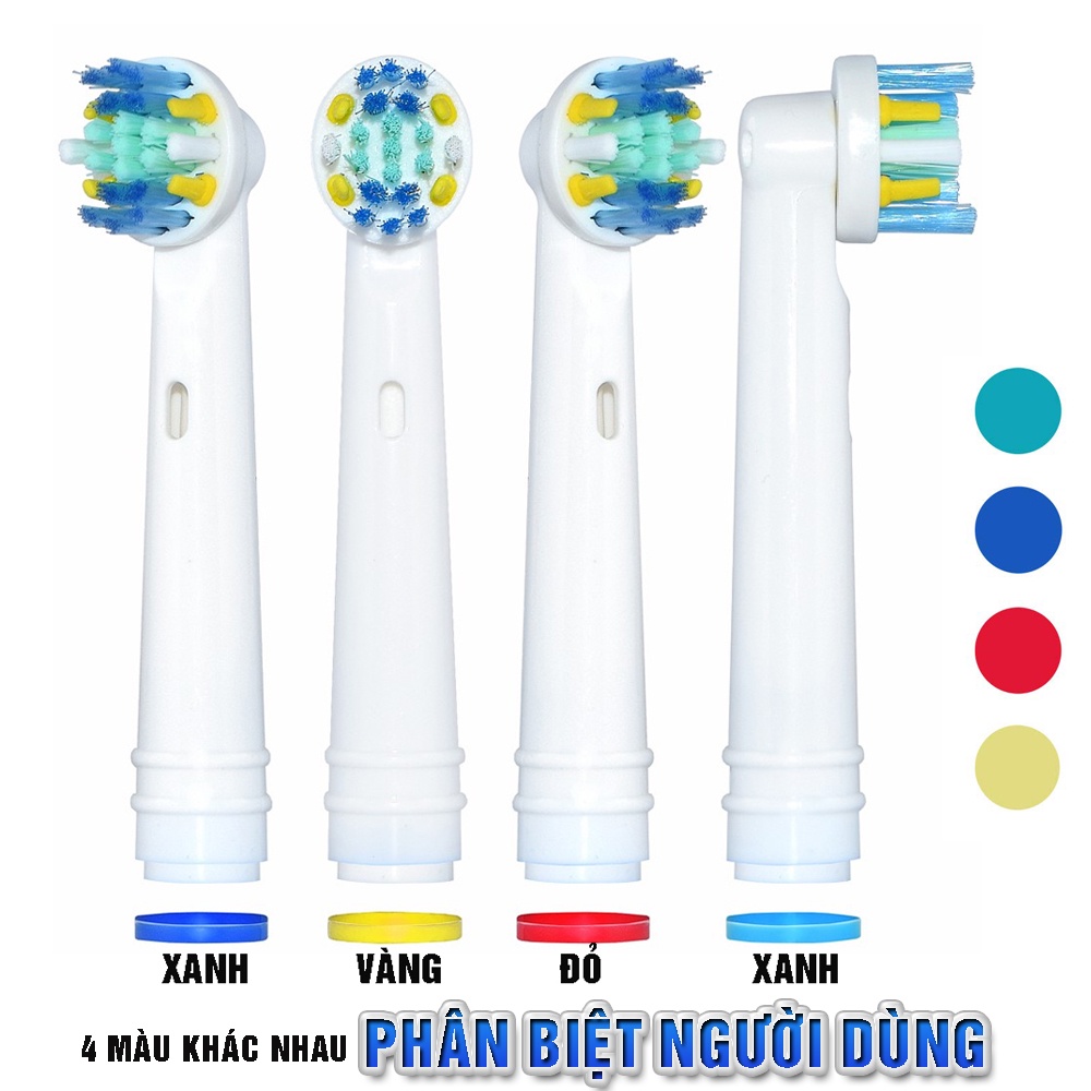Oral-B EB25-P New Floss Action, set bộ 4 Đầu Bàn Chải đánh răng điện thay thế Minh House