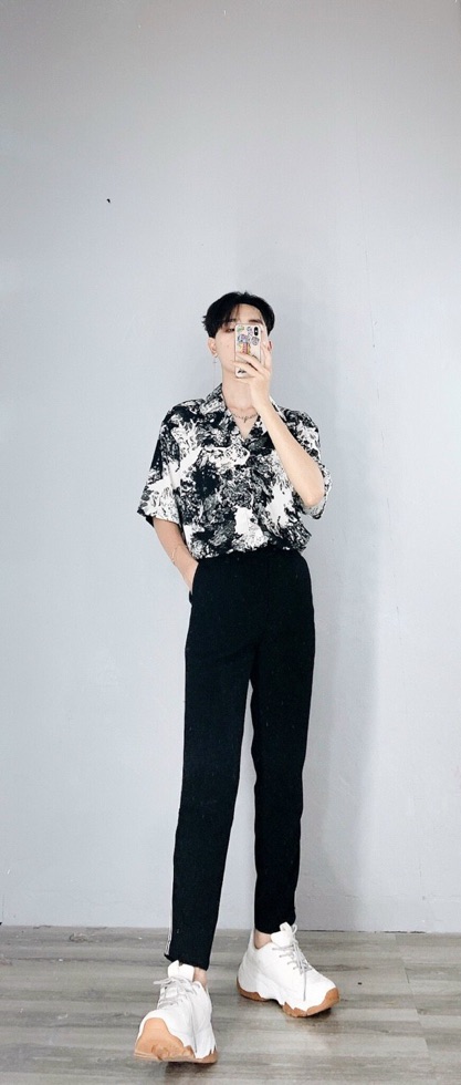 Áo Sơ mi Nam Loang cộc tay HQ Hoạ tiết Siêu Hot Tiktok | BigBuy360 - bigbuy360.vn