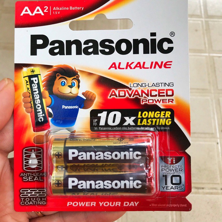 [Hàng Thái] Vỉ 2 Viên Pin AA, AAA Panasonic ALKALINE dung lượng cao