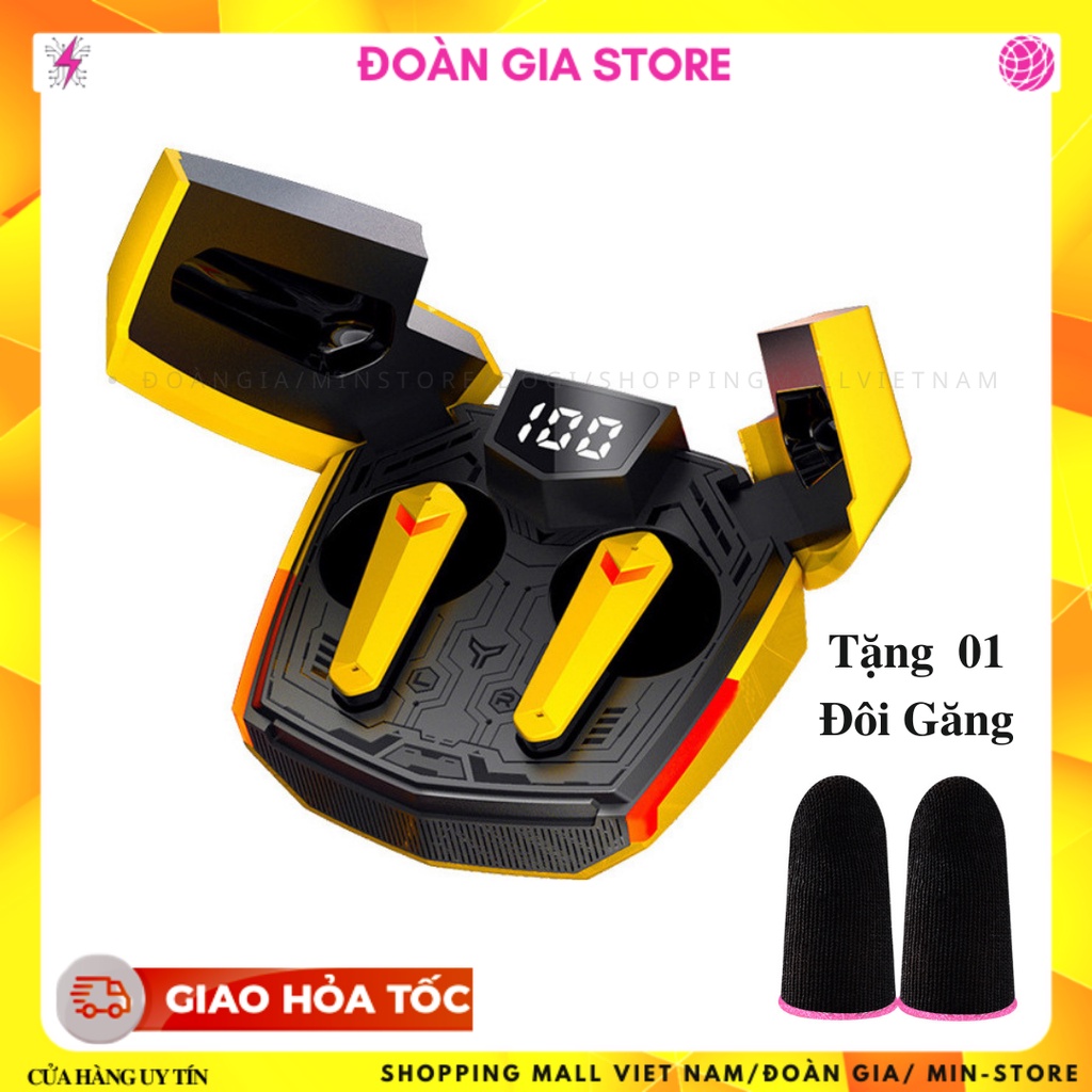 Tai nghe không dây bluetooth Gaming JX20 ENC thiết kế thể thao và gaming cao cấp ( Bản quốc tế, tặng găng gaming)