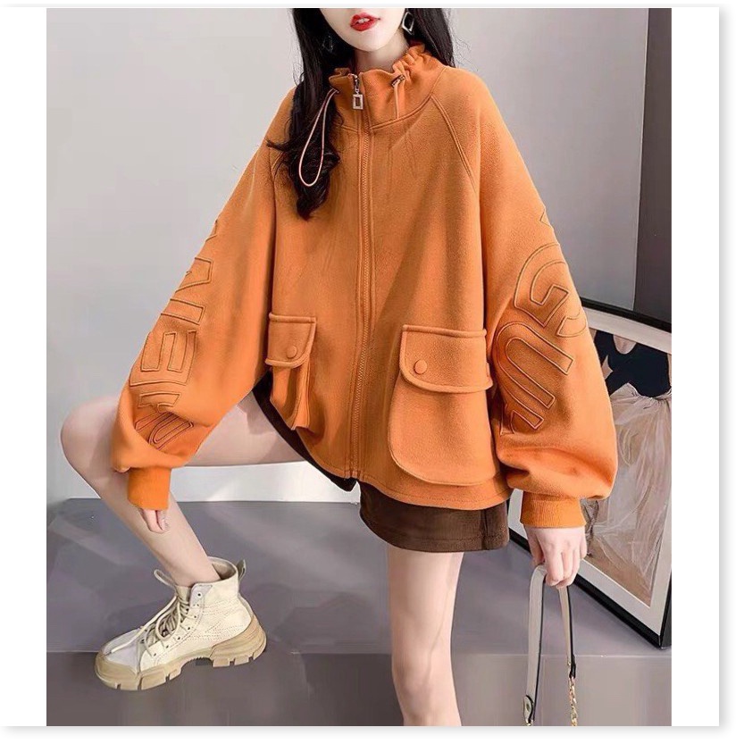 ÁO KHOÁC NỈ HODDIES NỮ FORM RỘNG CỰC XINH , HOT HÈ 2021 CHO CÁC BẠN KME FASHION