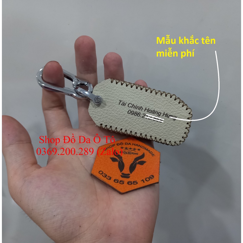 [UY TÍN] Bao da chìa khóa KIA Sorento 2021, 2022 chìa 4 nút bấm, kèm tặng móc khóa, da bò handmade