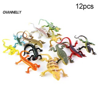 Set 12 Mô Hình Thằn Lằn Mini Đồ Chơi Cho Bé