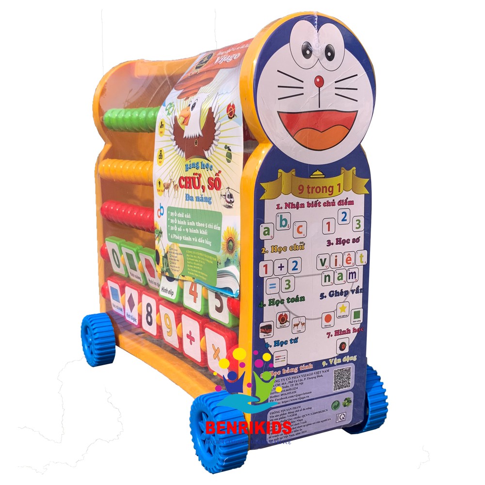 Đồ Chơi Xe Đẩy Học Chữ Tiếng Việt 9 Tính Năng Hình Doraemon Ngộ Nghĩnh Giúp Bé Học Ghép Vần Và Học Số Đếm