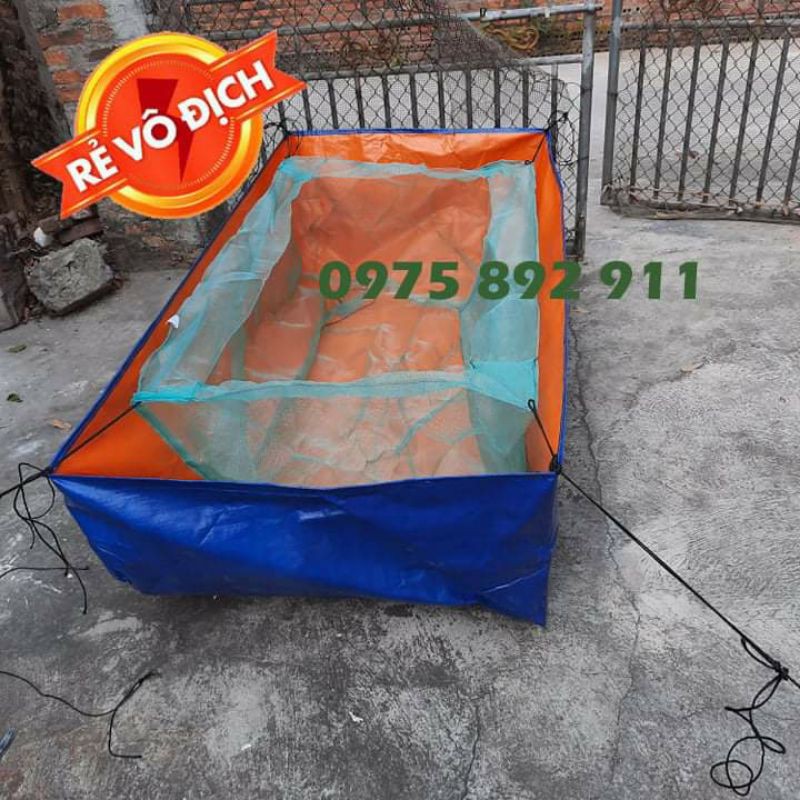 BỂ BẠT NUÔI ỐC, ẾCH , CÁ - BỘ ĐÔI VỆ SINH SẠCH SẼ