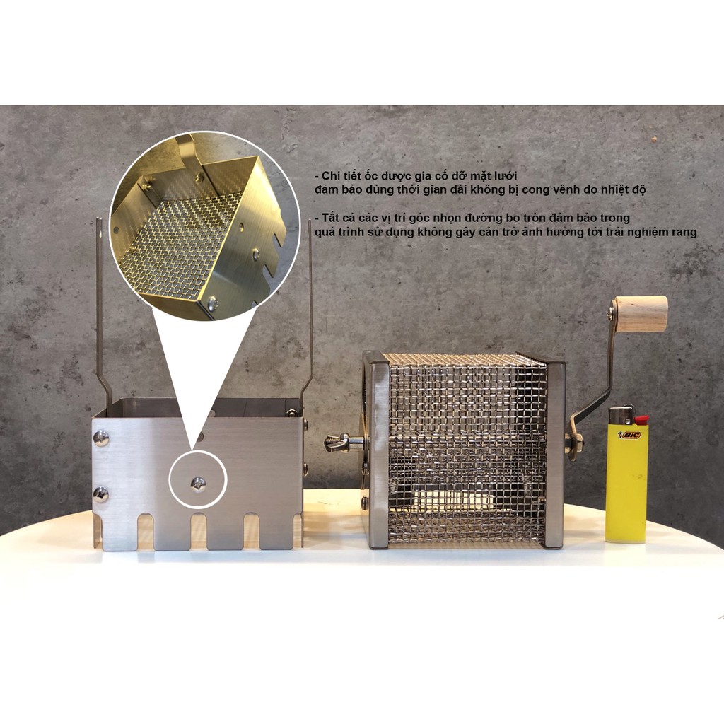 Lồng rang cà phê tại nhà MiNi - Coffee roaster