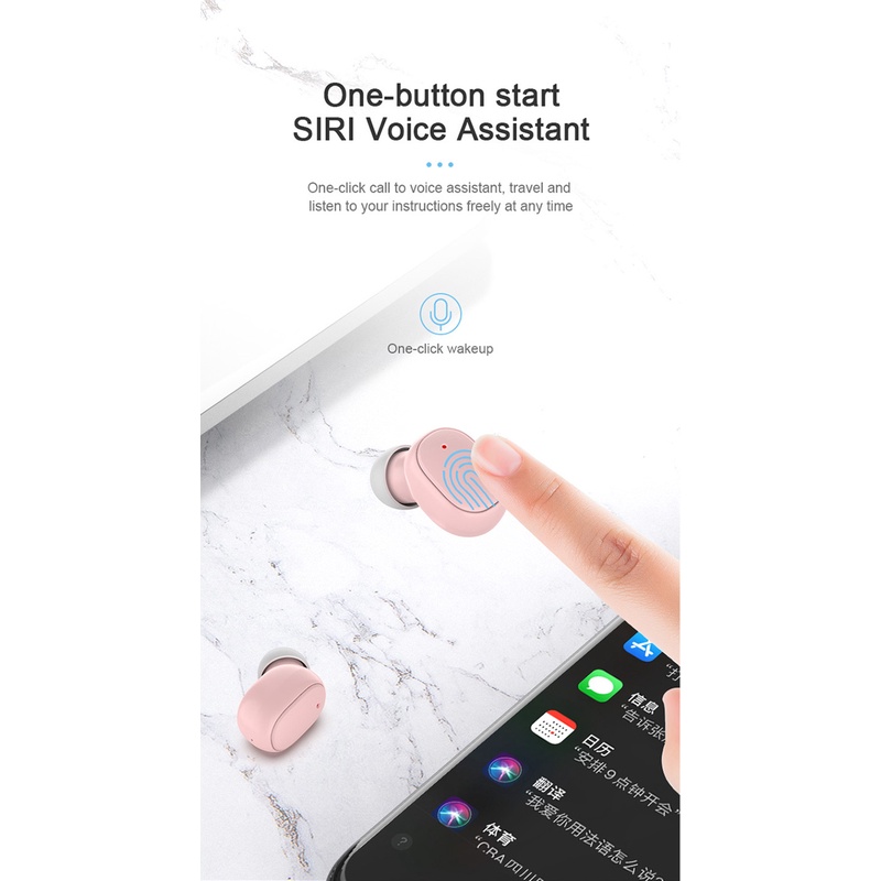 Coza Tai Nghe Stereo Bluetooth 5.0 Không Dây Njbg A6s Tws Tai Nghe Mini Macaron Cho Android Ios Với Khả Năng Khử Tiếng Ồn Âm Nhạc Tuyệt Vời
