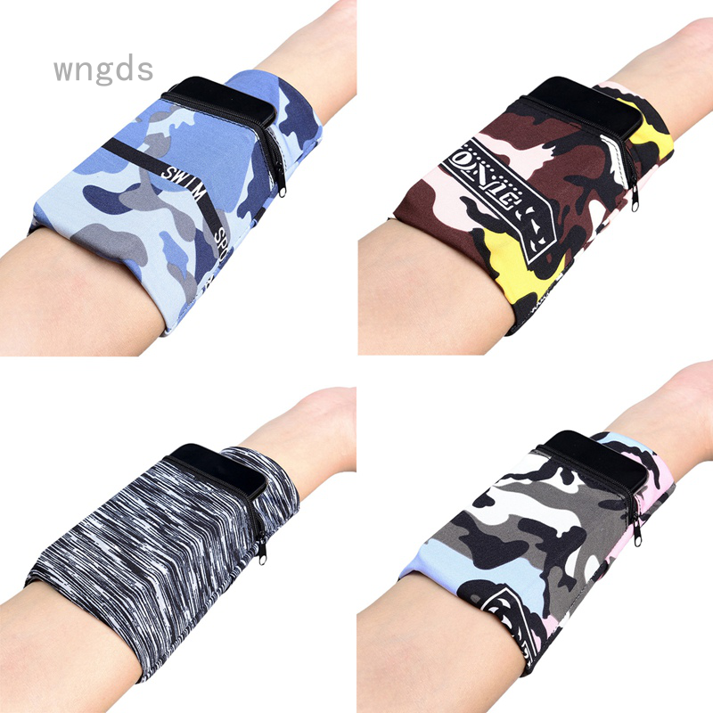 New Wallet Wrist Band Travel Portable Pocket Key Zipper Women Women Sport Armband