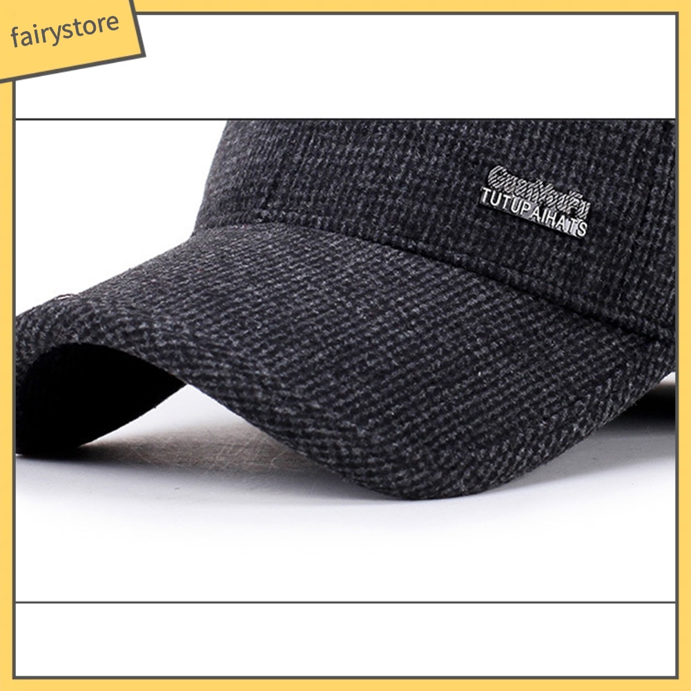 Mũ Lưỡi Trai Phối Lông Thú Cho Nam Giới