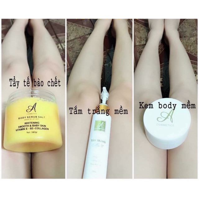 Kem body tắm trắng mềm