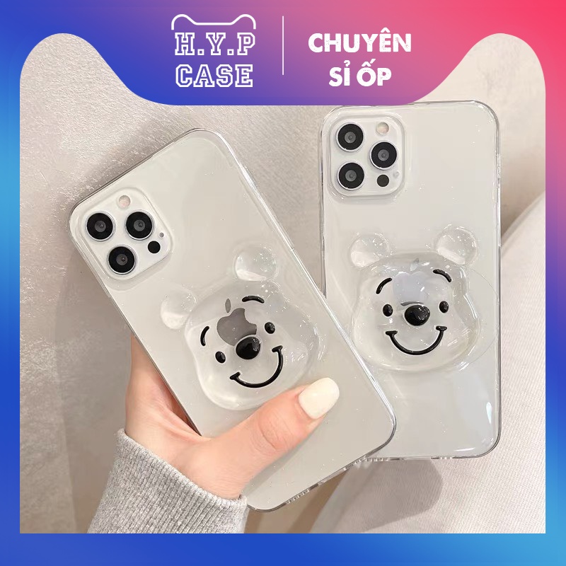 Ốp Lưng Iphone Hình Gấu Trong Nhũ Phát Sáng Loại 1 Dày Dặn Bóng Đẹp (09) | BigBuy360 - bigbuy360.vn