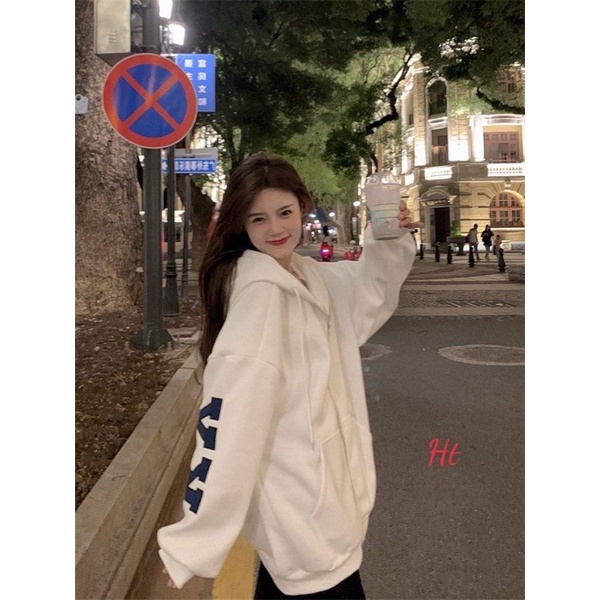 Áo khoác nỉ chữ KY chạy vai H26