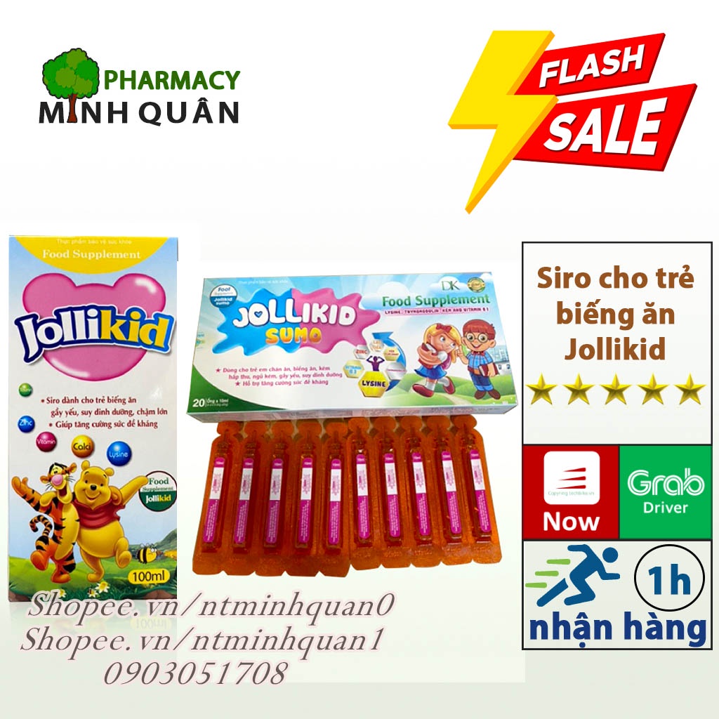 Siro cho trẻ biếng ăn Jollikid