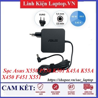 Sạc laptop asus 19v-3.42 sạc vuông chân thường to dùng cho laptop x550 p550 k501 k45a k55a x450 f451 x551