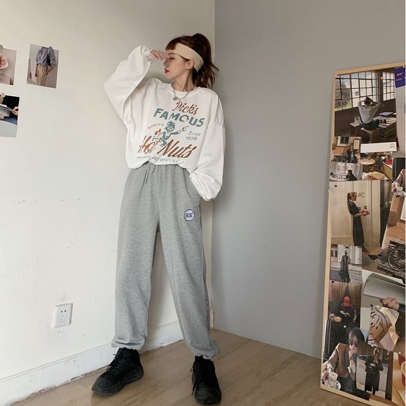 Quần jogger thun nam nữ freesize dáng suông BUS sẵn 3 màu cực ngầu | BigBuy360 - bigbuy360.vn