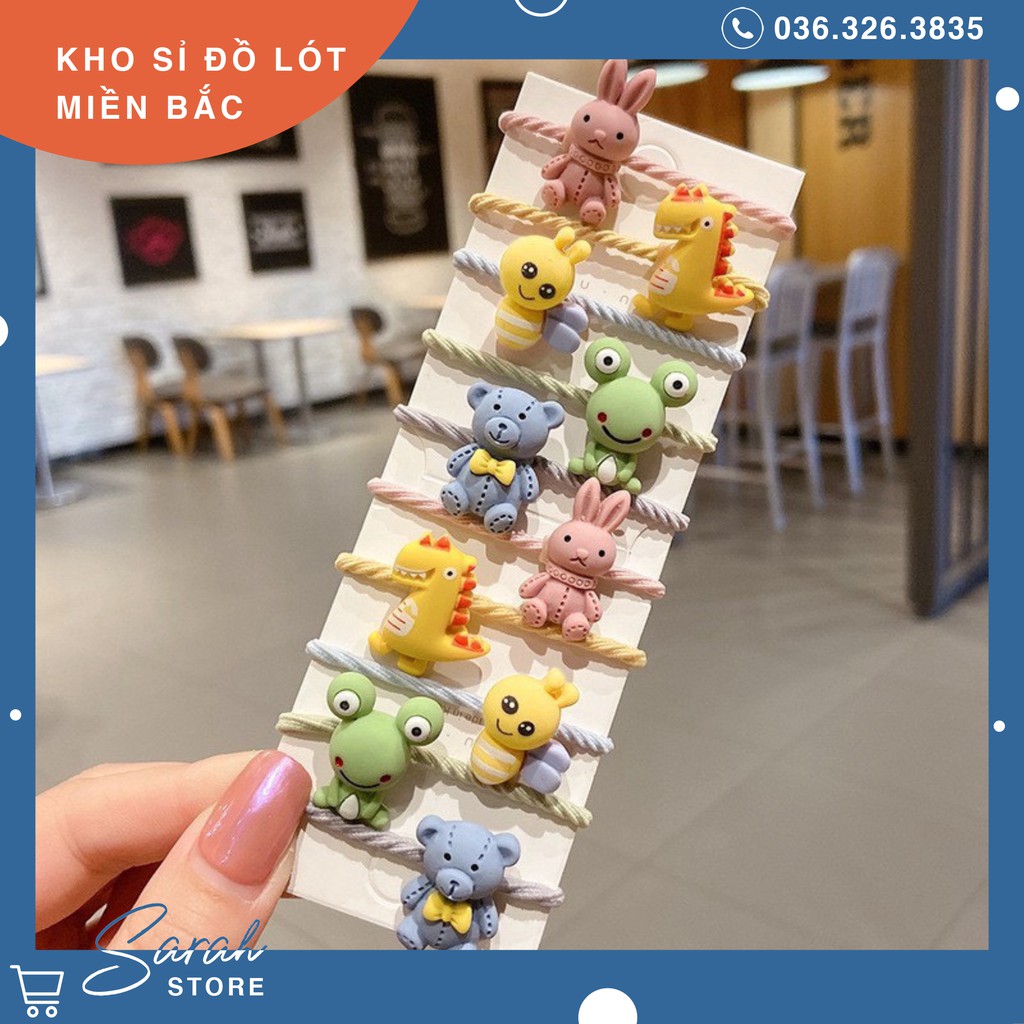 SET 10 DÂY BUỘC TÓC CUTE SIÊU XINH CHO BÉ YÊU