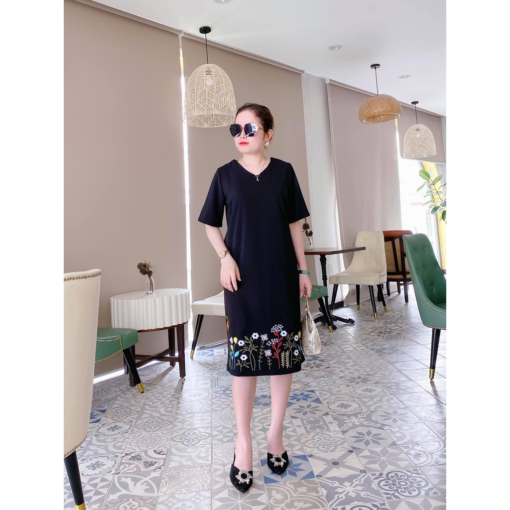 Đầm Trung Niên BIGSIZE - Thêu Chân Bông [MIU001] | BigBuy360 - bigbuy360.vn