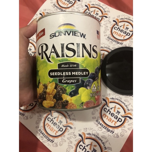 Nho khô Mỹ Sunview Raisins 3 màu (2/2023) | BigBuy360 - bigbuy360.vn